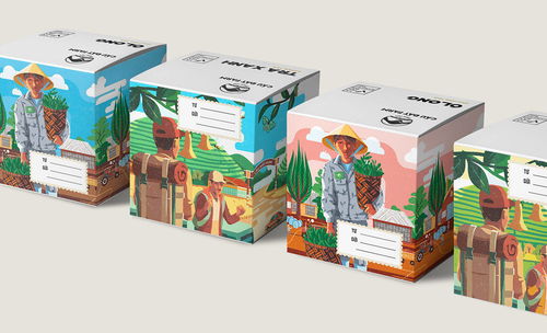 越南設(shè)計(jì)師的東方美食包裝藝術(shù) 插畫與文字的味覺交響